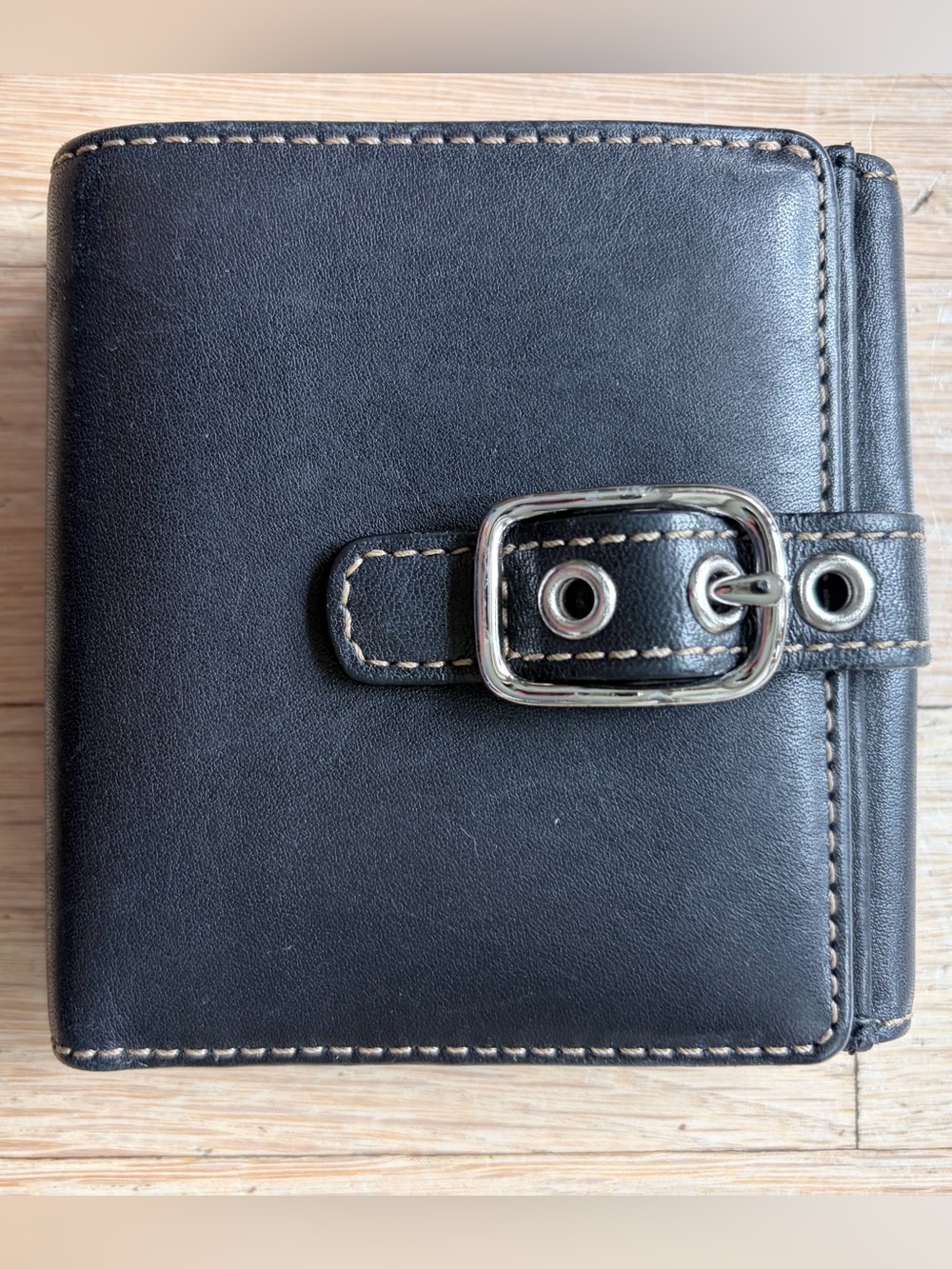 Coach Black Leather Bifold Wallet